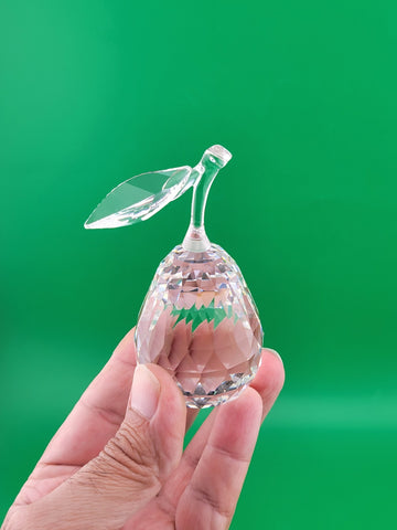 Swarovski Crystal 7476 000 002 Sparkling Fruit 162885 PEAR Figurine, 3 1/2"