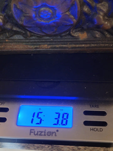 Working Large 18" Antique Cast Iron & Copper Mantle Clock Cherubs & Harps c.1906