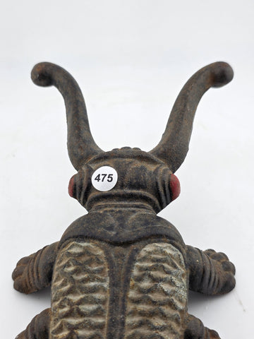 Antique Cast Iron Scarab Beetle Boot Jack Mfd. Spaulding Metal Works Nashua NH