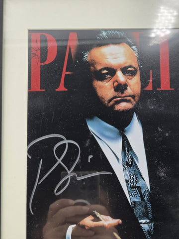 Paul Sorvino Autographed Goodfellas Paulie Cicero Photo BAS Beckett Framed