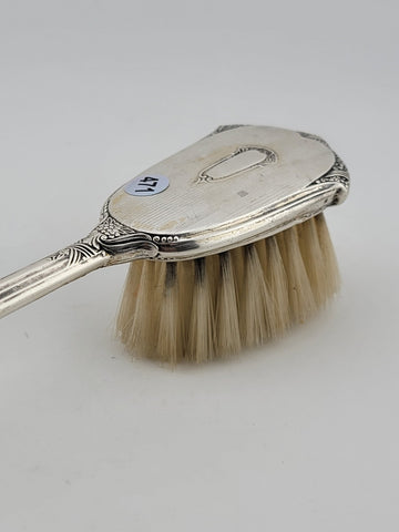 Antique 19th Century Victorian Sterling Silver 925 baby brush. Good Cond.