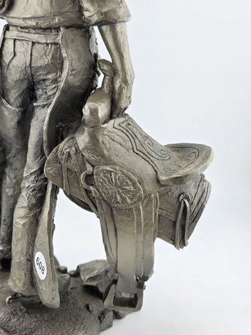 "The Wrangler" by Jim Ponter Pewter Figure Western Heritage Museum Vintage 1979