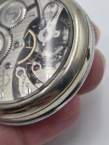 Antique 1892 Elgin Grade 118 17J 18S Pocket Watch Glass Exhibition Back Running