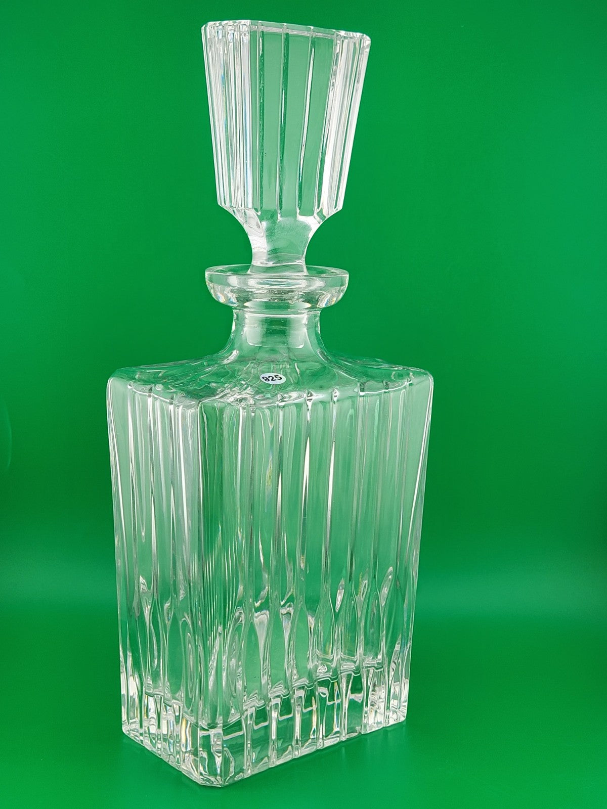ANTIQUE HEAVY GERMAN MIKASA CRYSTAL LIQUOR EMPTY DECANTER WHISKEY SPIRITS