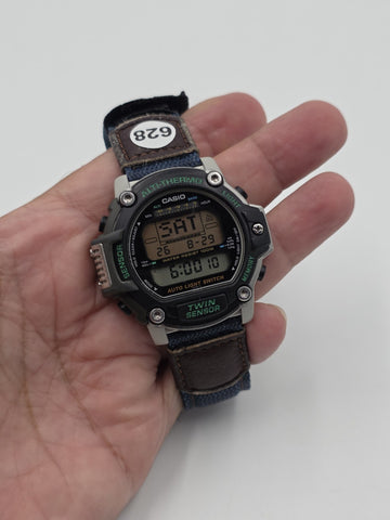 Private Vintage Casio Pro Trek PRT-30 1405 Twin Sensor Alti Thermo Digital Watch