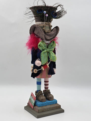 Rare Kurt S. Adler, Inc. HA0381 Kurt Adler 18" Hollywood Mad Hatter Nutcracker.