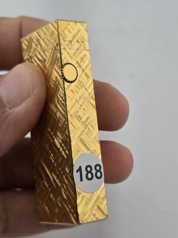 Rare Vintage Dunhill Rollagas Gold Tone Textured Switzerland Very Clean.