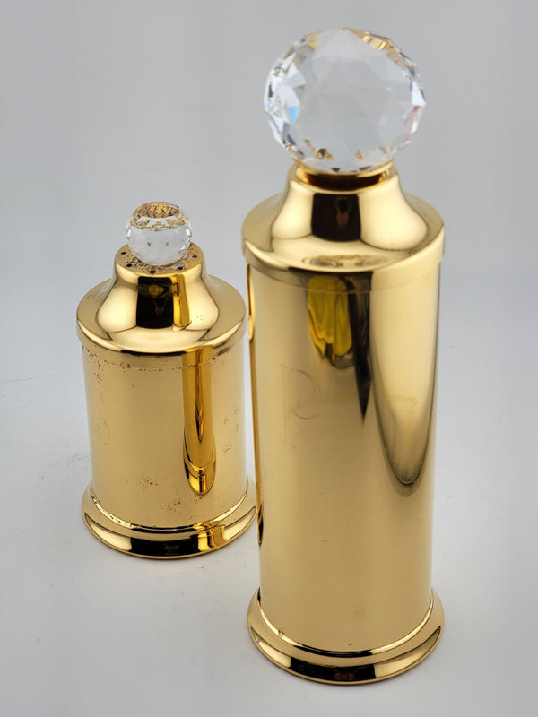 24 Karat Gold-Plated Brass Swarovski Crystal Slat & Pepper Valerio Alberello