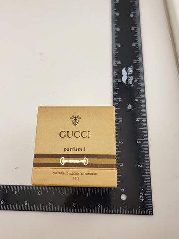 Vintage 1970’s Gucci 1 Parfum 1/5 fl oz/6 ml Pure Perfume Rare Splash. Half Full