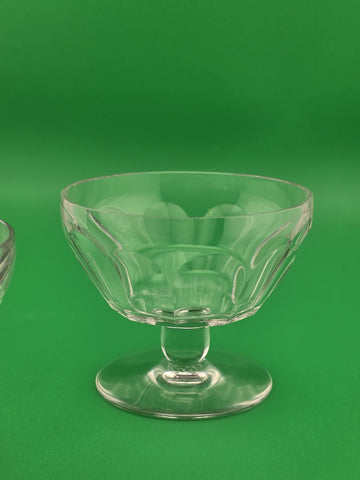 Pair Baccarat Talleyrand Crystal Sherbet Coupes Sherbet Glasses France Signed