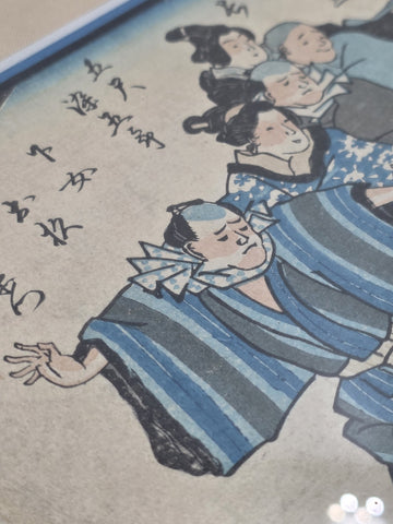 Original Utagawa Kuniyoshi Edo Period Japanese Woodblock Print Ukiyo-e c1850