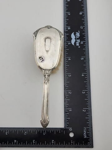 Antique 19th Century Victorian Sterling Silver 925 baby brush. Good Cond.