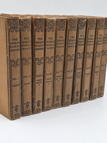 The World's Famous Orations 1906 Complete Vintage Set Vol. 1-10 by William Bryan