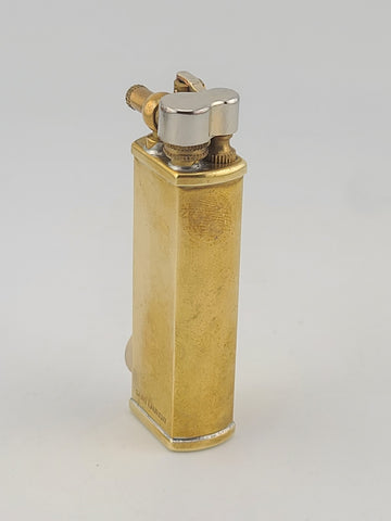 Rare Vintage Saint Laurent Gold Tone Brass Gas Lighter by Subota Pearl Japan
