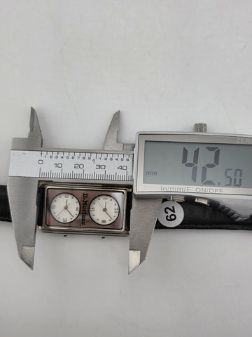 Vintage Rare Dr. Martens Dual Dial Watch Rectangular Japan Quartz V-149 Y2K Work