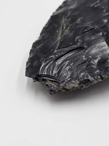 RARE VINTAGE Aztec Mayan Axe Spearhead Folk Art Sacrificial Obsidian Rain Stick