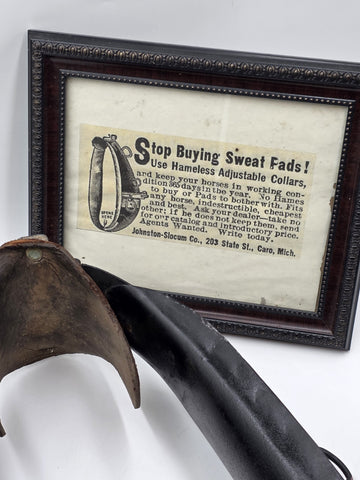 Ultra Rare Antique 19th C Drop Down Firefighting Station Clip On Horse Harness.