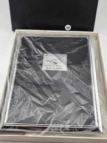 New Simplement Stephanie Sterling Silver 925 Picture Frame Spain 6x8 W Box.