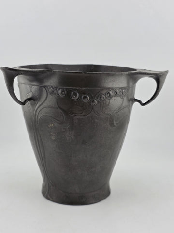 Rare Antique Kayserzinn 4394 Art Nouveau Jugendstil Pewter Vase c1900 German