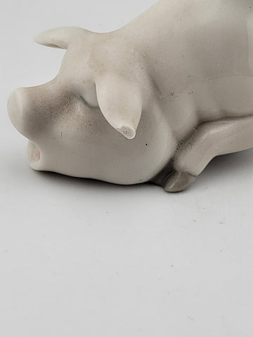 Vintage Lladro "Cook In Trouble" Boy With Pig #4608 Matte Finish. VG Cond.