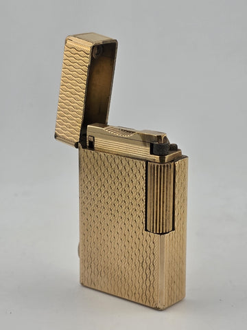 Vintage Collectible Authentic St Dupont France Gold Plated Ligne 1 Lighter.