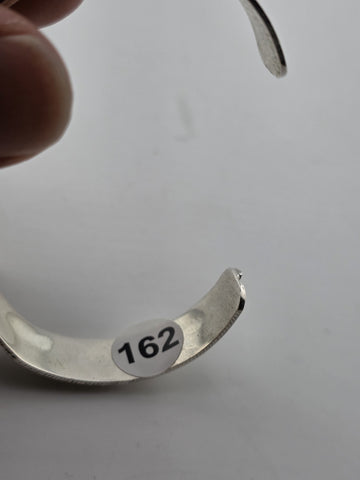 Vintage RB 925 Sterling Silver Turquoise Hand Chain Slave Bracelet Southwestern