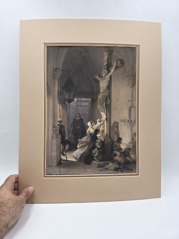 Entrance To St. Paul. 19th C British Lithograph Day & Son Queen’s Printer. 20x16