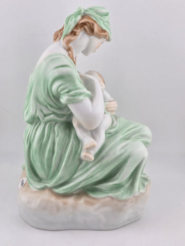 Antique Herend Porcelain Figurine Motherhood Mother & Child Breastfeeding. VG.