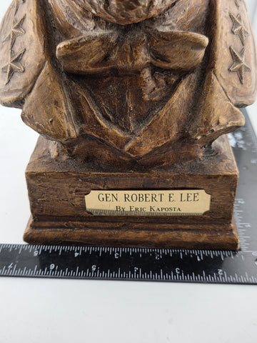 Vintage Collectibl Eric Kaposta 1999 Gen Robert E Lee Civil War Plaster Bust 12"