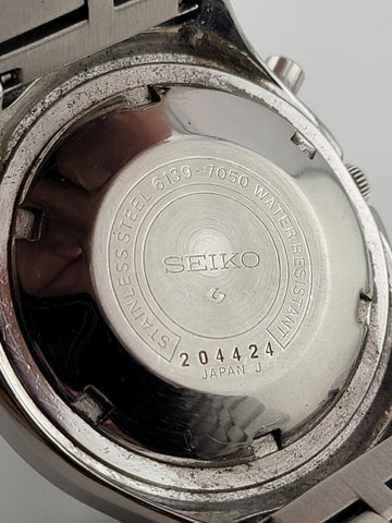 Rare Vintage Seiko 6139-7050 Speedtimer Chrono in Excellent Condition (1972).