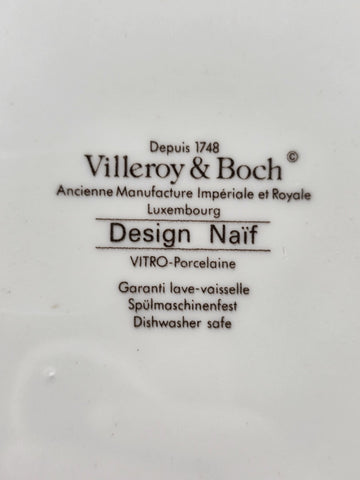 Villeroy & Boch Design Naif Laplau 4 Dinner Plates Christmas Village Noah Ark