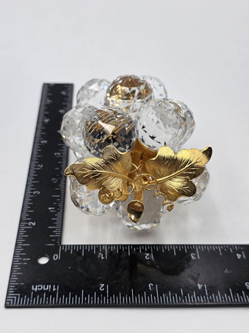 Vintage Swarovski Silver Crystal Grapes 7550 NR 30015 Austria Original Box