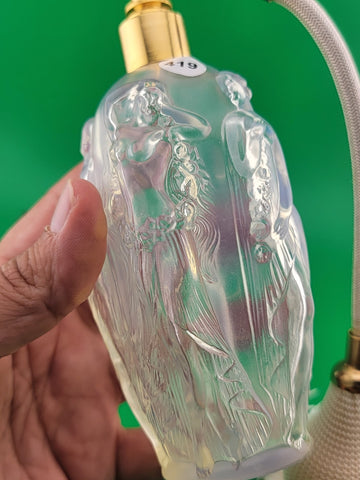 Vintahe Sabino Opalescent Gaite Nude Dancing Ladies Perfume Bottle W Atomizer