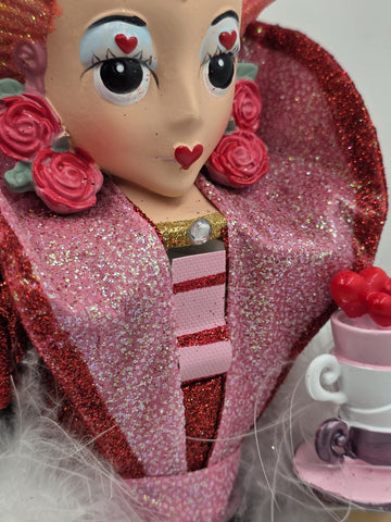 Kurt Adler Hollywood Nutcracker Alice In Wonderland Queen Of Hearts HA0519 17.5"