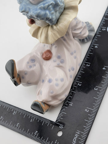 Vintage Retired LLADRO 1990 Glazed Porcelain Tired Friend Clown #05812. VG Cond.