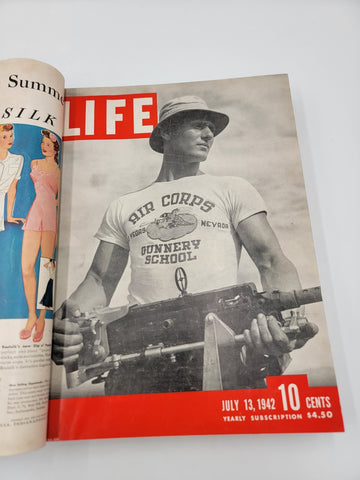 Life Magazine July - August 1942 Library of Congress Complete Issues Mint Bound