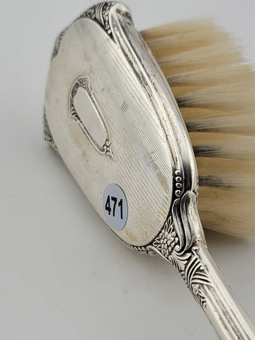 Antique 19th Century Victorian Sterling Silver 925 baby brush. Good Cond.