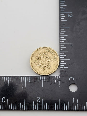 Rare 1995 One Pound “I’M GWLAD   PLEIDIOL WYF” Upside Down Error. Beautiful Coin