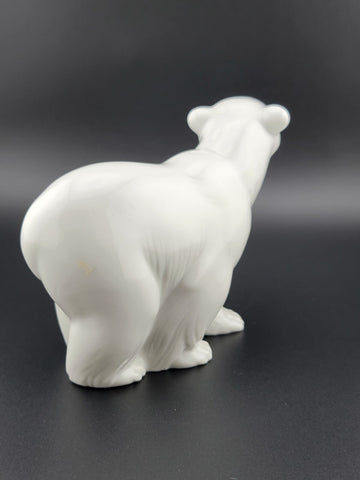 Vintage Lladro Daisa Polar Bear Porcelain Figurine Hand Made in Spain