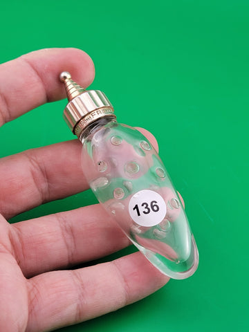 Antique Collectible Caron Baccarat Hobnail Empty Perfume Bottle Paris France.