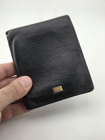 Vintage ST. DUPONT PARIS Soft Black Leather Bifold Wallet Rare 5” Long. 6 Slots