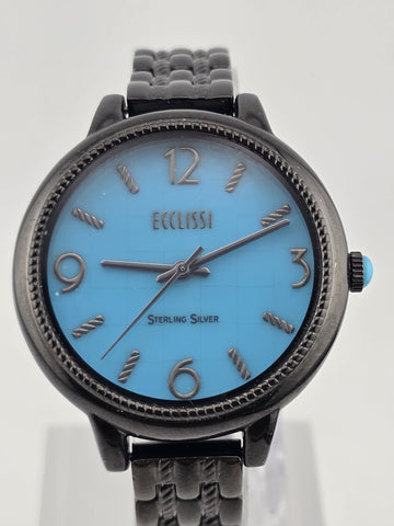 Ecclissi Ladies Sleeping Beauty Turquoise dial Sterling Silver 33822 Watch Works