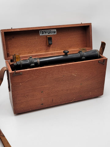 Vintage 1950's W&L.E. Gurley Transit Model Surveying Equipment w original case