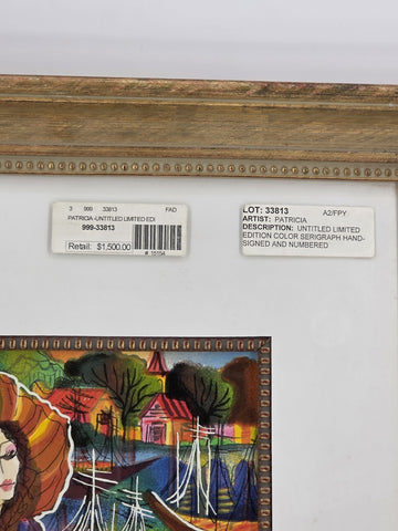 Patricia Govezensky Signed Limited Edition Serigraph 64/375 Framed Color W COA