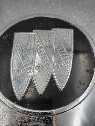 Vintage Buick Tri-Shield Dog Dish Poverty Hub Caps Set of 4 10" 1941-1960 OEM