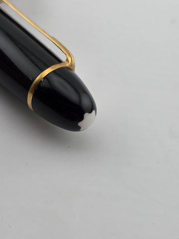 Montblanc 149 Fountain Pen, Tri-color 18C Broad Nib, late 1960s-Exc Condition