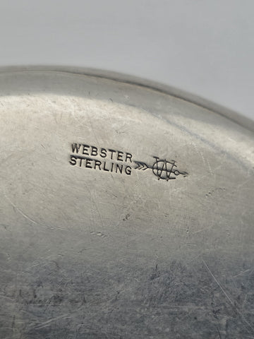 Set of 8  1940's Webster Sterling Silver Spoon Rests Leaf Form 100.9g USA
