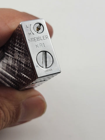 Rare OOK Kreisler KS1 Lighter Silver Toned Diamond Pattern. Japan. Untested.
