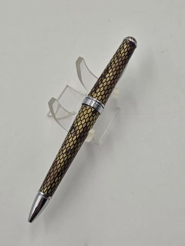 Cross Torero Desert Diamondback Leather, Ballpoint Pen, with Chrome Appointments