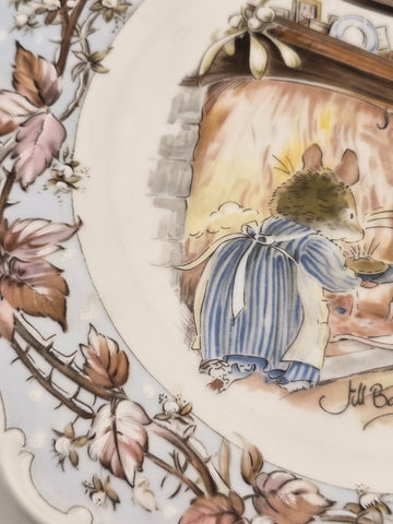 Brambly Hedge Winter Beaker Royal Doulton Tea Cup & 2 Plates 1983  Jill Barklem